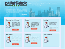Tablet Screenshot of caddyshack.co.nz